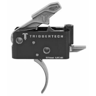TriggerTech Trigger, 2.5-5.0LB Pull Weight, Fits AR-15, Adaptable Curved Trigger, Two Stage, Adjustable, Stainless Finish, Includes Installation To…
