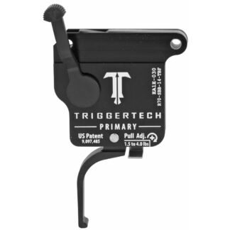 TriggerTech Trigger, 1.5-4LB Pull Weight, Fits Remington 700, Primary Flat Trigger, Bolt Release Model, Right Hand, Adjustable, Black Finish, Inclu…