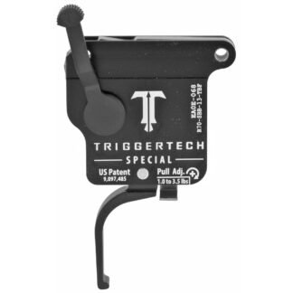 TriggerTech Trigger, 1.0-3.5LB Pull Weight, Fits Remington 700, Special Flat Trigger, Bolt Release Model, Right Hand, Adjustable, Black Finish, Inc…
