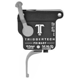 TriggerTech Trigger, 1.5-4LB Pull Weight, Fits Remington 700, Primary Flat Trigger, Bolt Release Model, Right Hand, Adjustable, Stainless Finish, I…