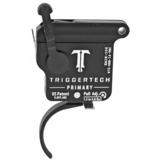 TriggerTech Trigger, 1.5-4LB Pull Weight, Fits Remington 700, Primary Curved Trigger, Bolt Release Model, Right Hand, Adjustable, Black Finish, Inc…